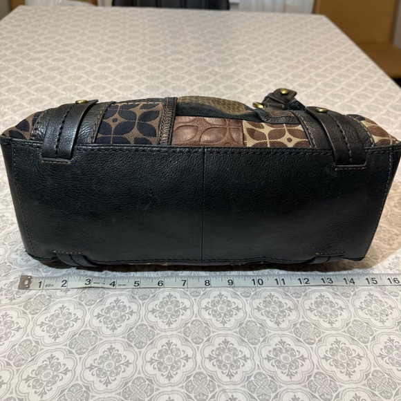 Fossil Vintage Patchwork Leather Satchel - Picture 12 of 15